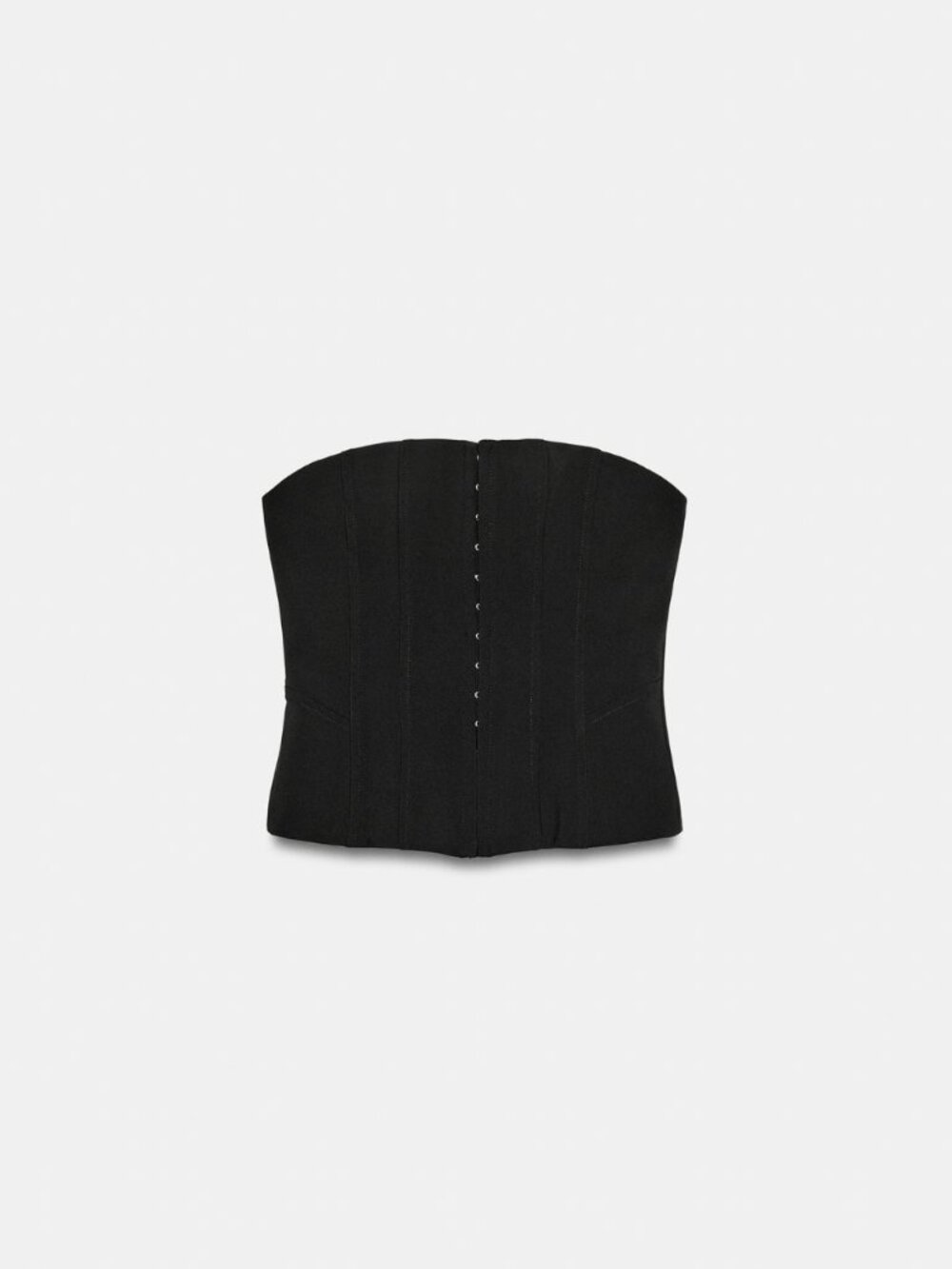 Zara Black Strapless Corset Top